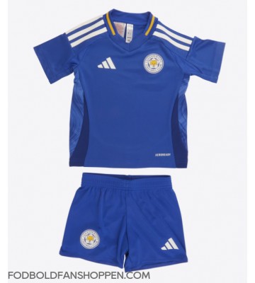 Leicester City Jamie Vardy #9 Hjemmebanetrøje Børn 2024-25 Kortærmet (+ Korte bukser)